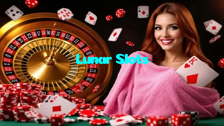 Lunar Slots casino presented on mobile device in Pakistan with slots and live games